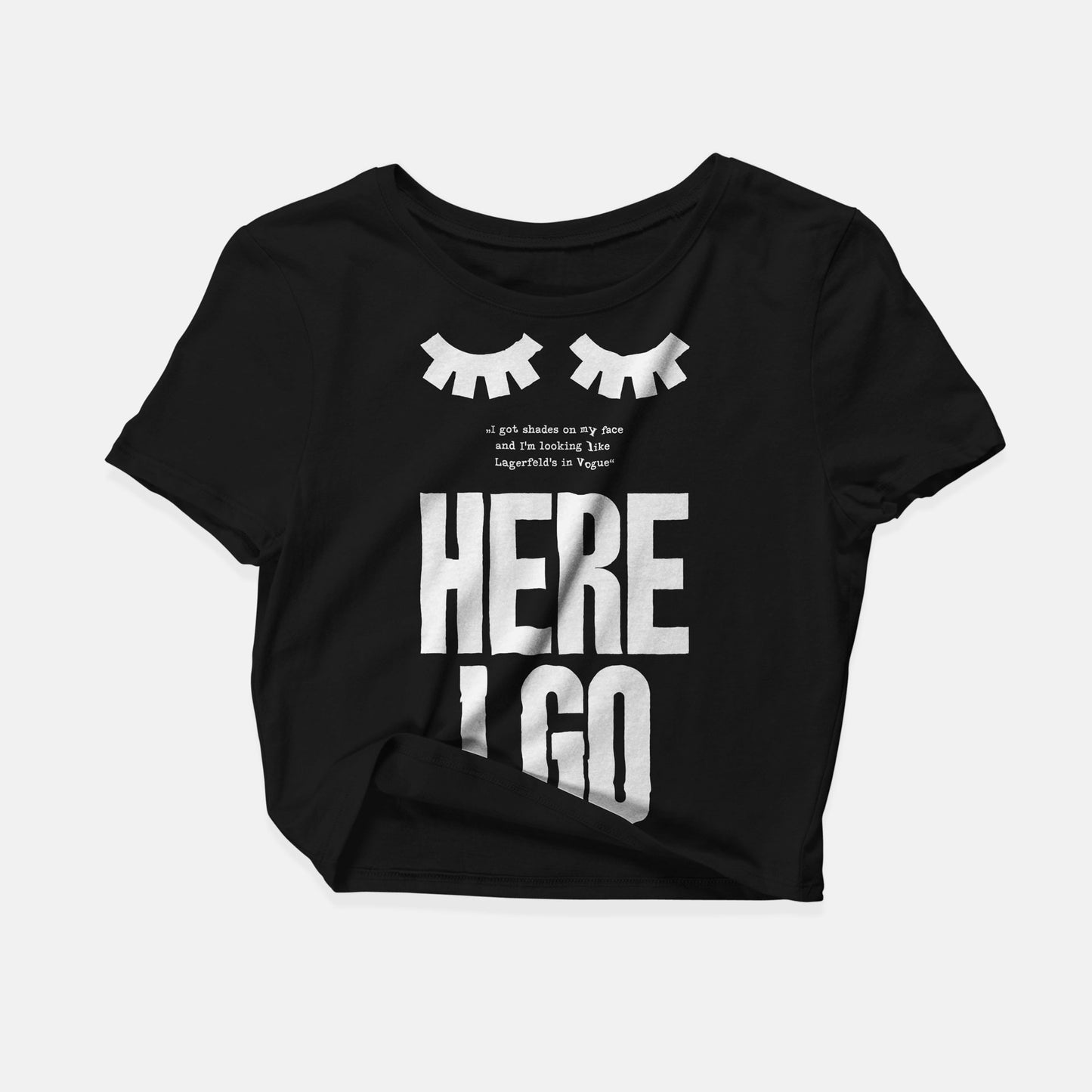 Oversize Crop Top "Lagerfeld"