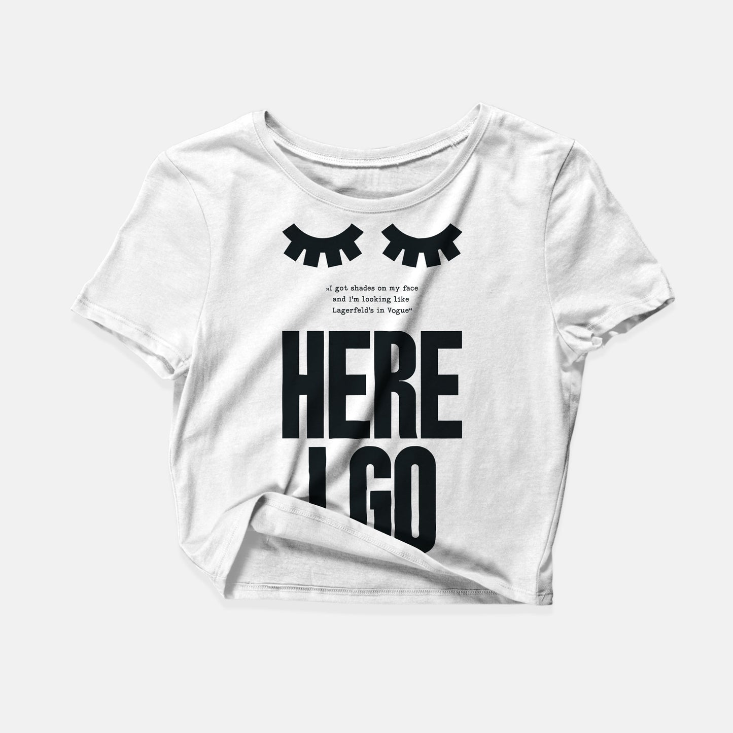 Oversize Crop Top "Lagerfeld"