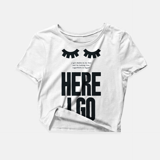 Oversize Crop Top "Lagerfeld"