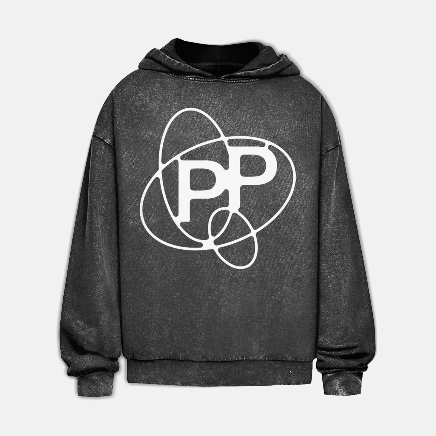 Oversize Washed Hoodie "PP Logo"