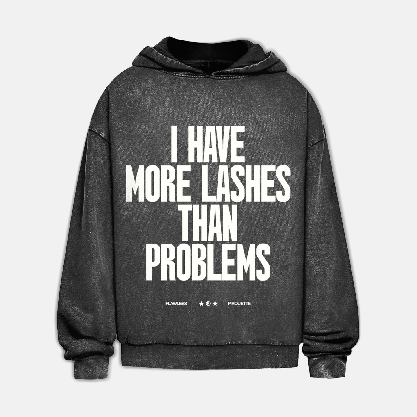 Oversize Washed Hoodie "Lashes"