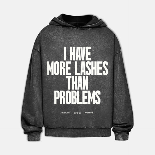 Oversize Washed Hoodie "Lashes"