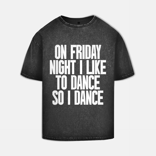 Oversize Washed Shirt "Friday Night"